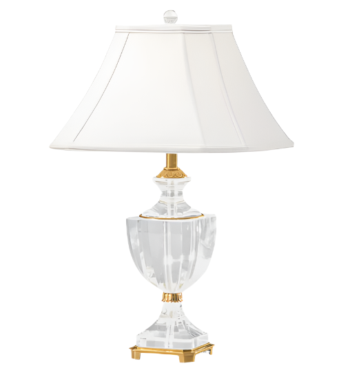 Crystal & Brass Table Lamp