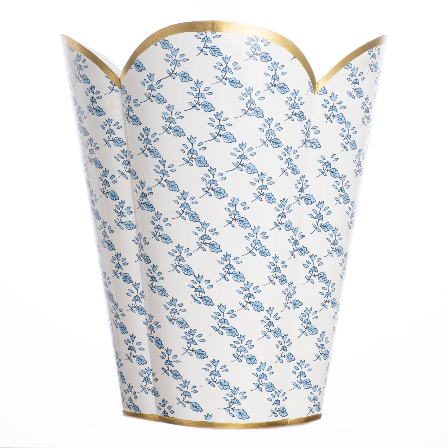 Blue Blossom Wastepaper Basket