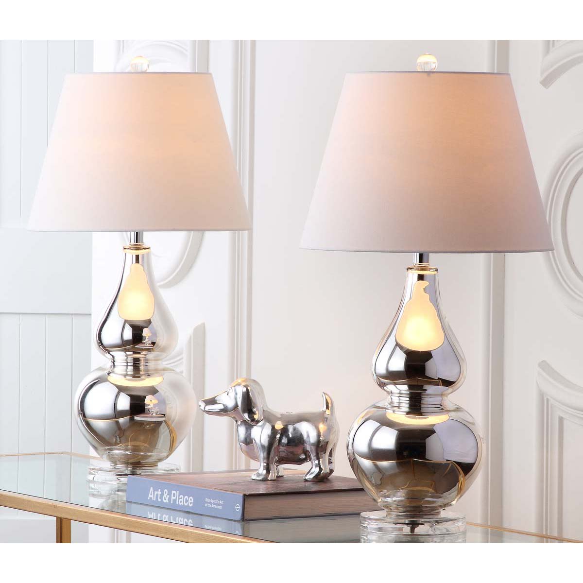 Cybil 26 Inch H Double Gourd Lamp (Set of 2) | Safavieh - LIT4088