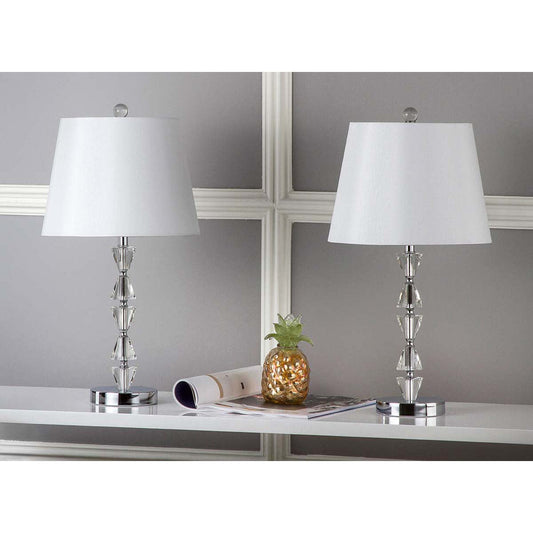 Deco 24.5 Inch H Prisms Crystal Lamp (Set of 2) | Safavieh - LIT4129