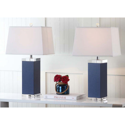 Deco 27 Inch H Leather Table Lamp (Set of 2) | Safavieh - LIT4143
