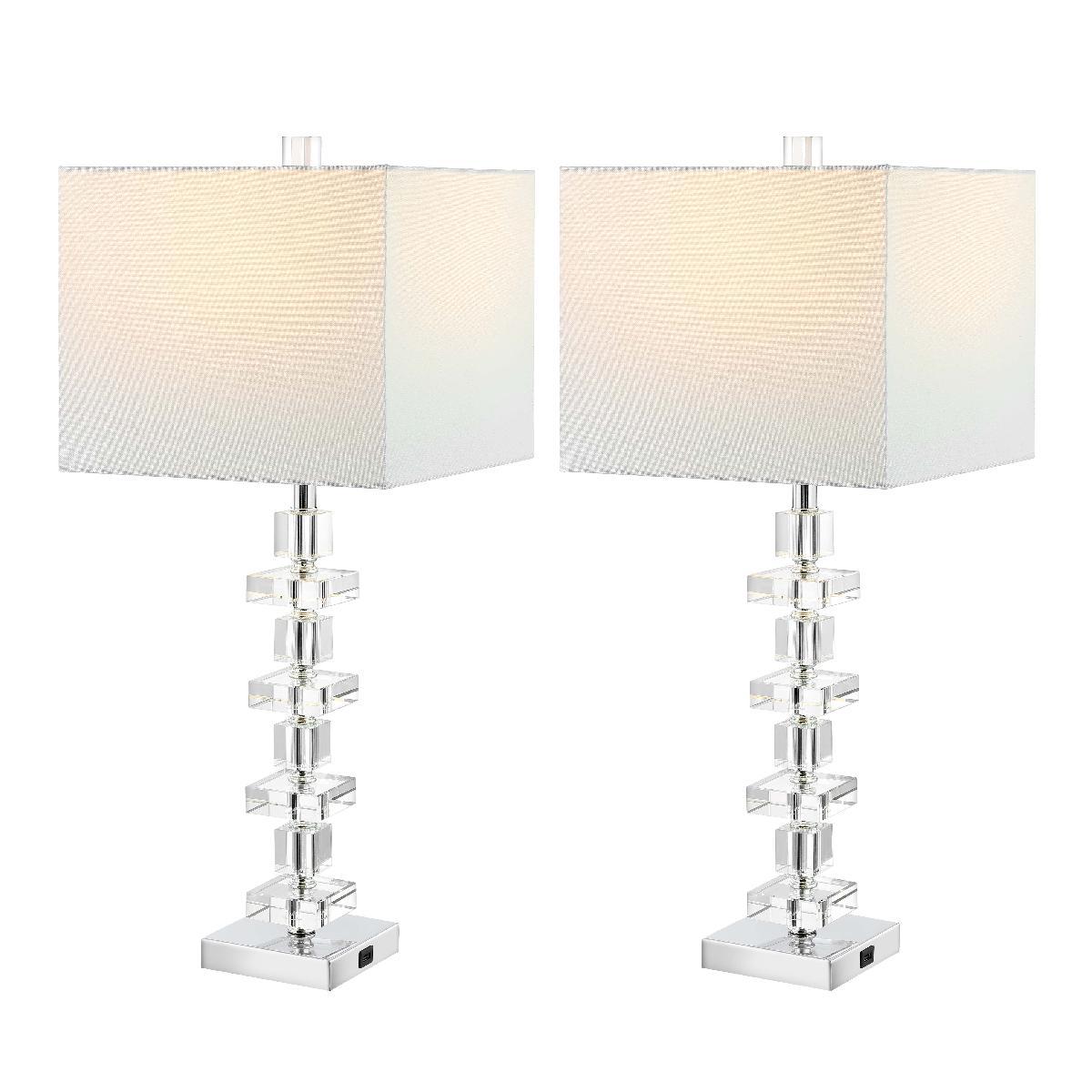 Deco Crystal Table Lamp (Set of 2) | Safavieh - LIT4169-U