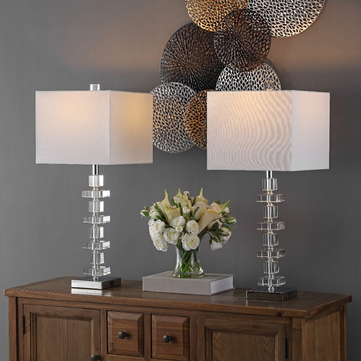 Deco 28.5 Crystal Table Lamp (Set of 2) | Safavieh - LIT4169