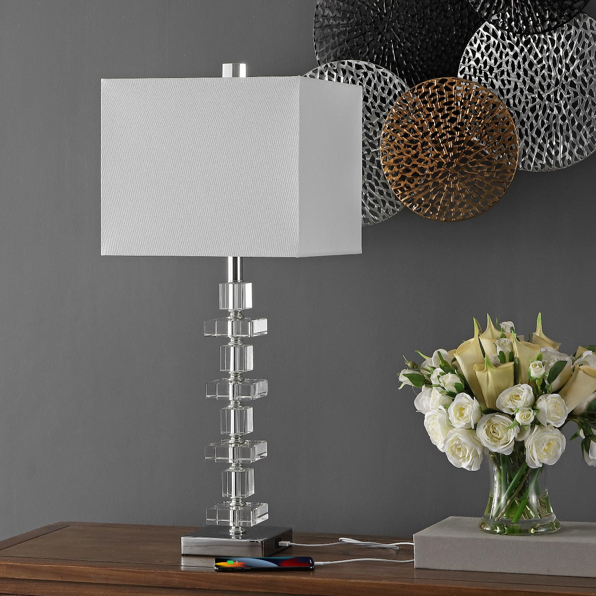 Deco 28.5 Crystal Table Lamp (Set of 2) | Safavieh - LIT4169