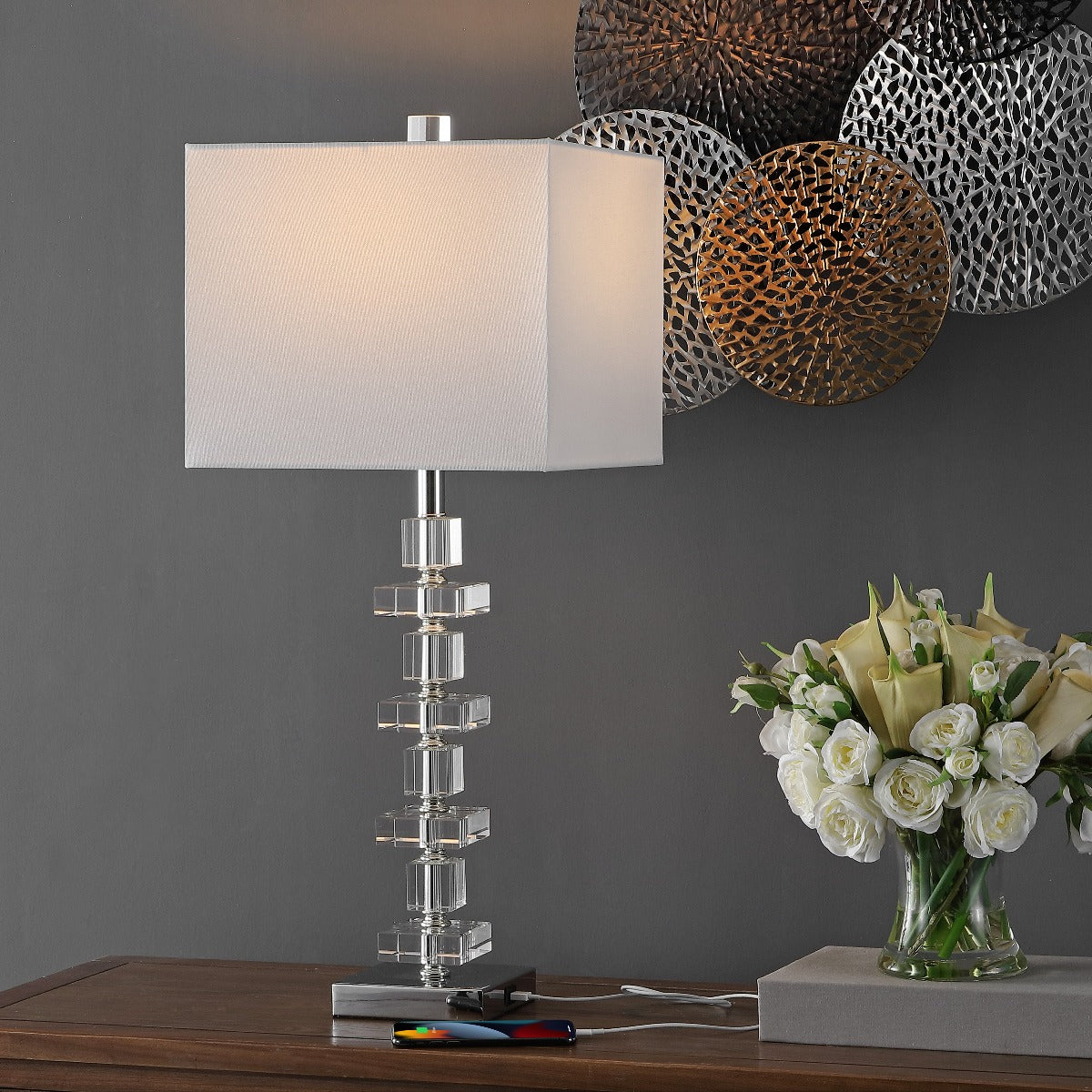 Deco 28.5 Crystal Table Lamp (Set of 2) | Safavieh - LIT4169